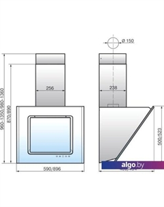 Кухонная вытяжка Оникс 90П-1000-Е4Д (бежевый) Elikor