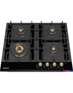 Варочная панель HGG 641 BV Volcano Burner Nano Glass Weissgauff