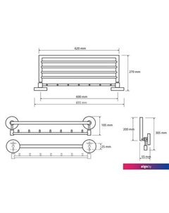Полка для полотенца Omega 104205162 Bemeta