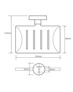 Мыльница Omega 104208082 Bemeta