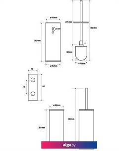 Ершик для унитаза Dark 102313060 Bemeta