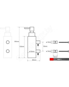 Дозатор для жидкого мыла Solo 139309312 Bemeta