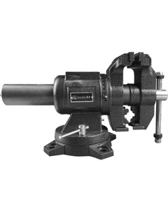 Тиски Чугун. поворотные с трубным зажимом и наковальней 125мм BG1340 Berger