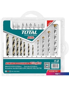 Набор бит и сверл TACSDB1901 (19 шт) Total