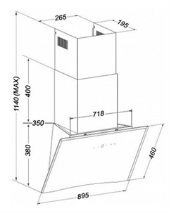 Кухонная вытяжка Aura 90 (белый) Germes