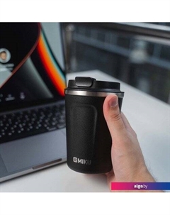 Термокружка 380мл (черный) Miku