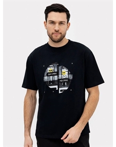 Футболка мужская черная с печатью Mark formelle