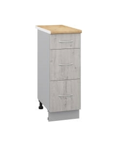 Шкаф-стол кухонный Кортекс-мебель Корнелия Лира НШ30р3ш