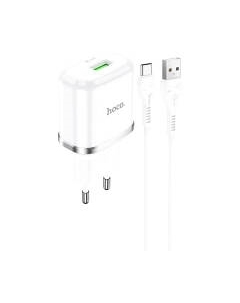 Зарядное устройство сетевое N3 + кабель AM-Type-C / 6931474729392 Hoco