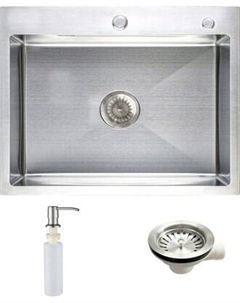 Мойка кухонная AKS Прямоугольная PVD покрытие 58x45 Aks