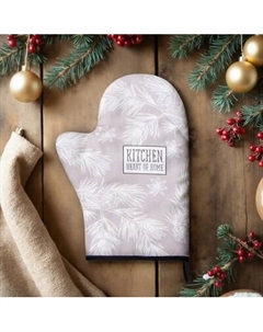 Рукавица-прихватка Рождественские ветки / 9618508 Этель