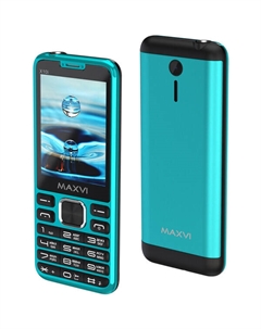 Мобильный телефон Maxvi X10i +ЗУ WC-112 (голубой)
