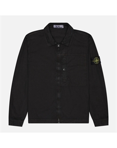 Мужская рубашка Brushed Organic Cotton Canvas Old Effect Overshirt Stone island