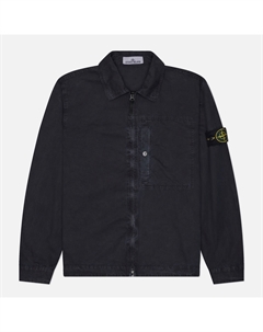 Мужская рубашка Brushed Organic Cotton Canvas Old Effect Overshirt Stone island