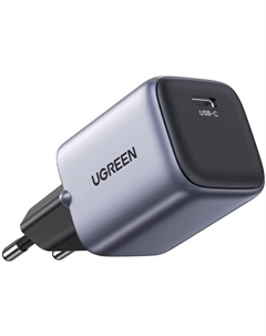 Сетевое зарядное устройство UGREEN CD319-90666; Nexode Mini GaN, 1*USB-C 30W, Space Gray Ugreen