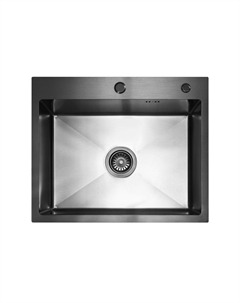 Мойка кухонная из нержавейки BLANTEK FS-5848B Nano black ECO +501F40-B Blantek