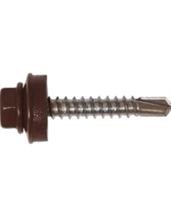 Саморез кров. 4,8х29 RAL 8017 шоколадный PT1 (200шт) Fixhaus