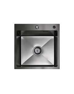 Мойка кухонная из нержавейки BLANTEK LS-5050HN Honeycomb Nano black Blantek