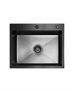 Мойка кухонная из нержавейки BLANTEK FS-5848HN Honeycomb Nano black ECO Blantek