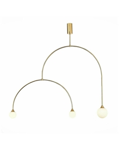 Светильник подвесной SL1187.203.03 золотистый/белый (3*5Вт, G9) St luce