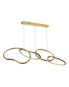 Светильник подвесной SL6505.203.40 золотистый/золотистый (1*40Вт, 4000K, LED) St luce