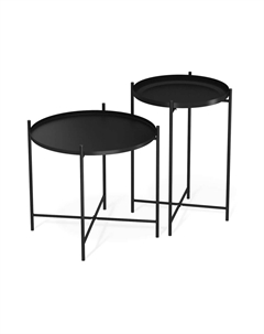 Столик журнальный SHT-CT8/CT8-2 артикул SHT-СЖ23 черный муар Sheffilton