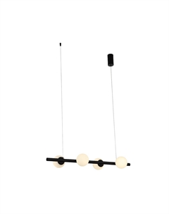 Люстра подвесная SL395.403.04 черный/белый (4*8Вт, 4000К, LED)