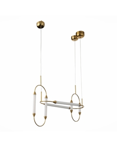 Светильник подвесной SL6004.303.06 латунь/белый (6*6Вт, 3000K, LED) St luce