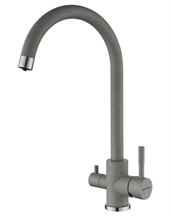 Смеситель для кухни Gran-Stone NIBIRU 309 темно-серый Gran-stone
