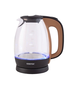 Чайник Centek CT-0056 чёрный+бежевый