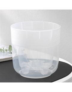 Горшок цв. "Линель" 2,7л двойной, 16*16 см (прозрачный) М8401 Альтернатива