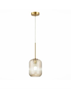 Светильник подвесной SL1154.333.01 латунь/коньячный (1*60Вт, E27) St luce