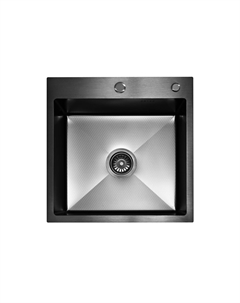 Мойка кухонная из нержавейки BLANTEK FS-5050HN Honeycomb Nano black ECO Blantek