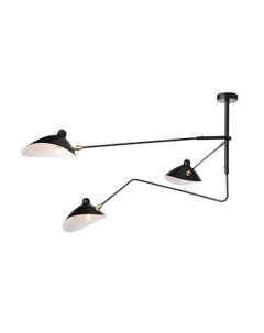 Люстра потолочная SL305.402.03 черный/черный, белый (3*60Вт, E27) St luce