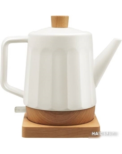Электрический чайник CT-0067 (белый/под дерево) Centek