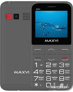 Кнопочный телефон Maxvi B231 (серый)
