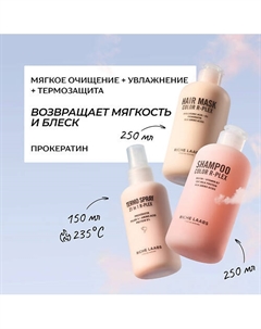 Набор для окрашенных волос: бессульфатный шампунь + увлажняющая маска + термозащита 21 в 1 Riche