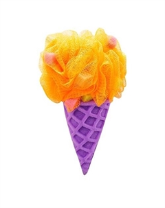 Мочалка «Мороженое» фиолетовая/оранжевая Dolce milk
