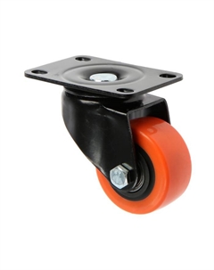 Колесо мебельное, d=62 мм, поворотное, покрытие PVC Cappio