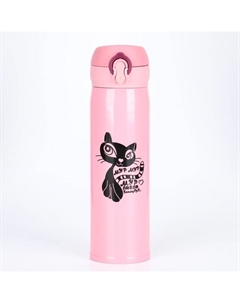 Термос, 420 мл, Топ "Мур-мур люблю гламур", сохраняет тепло 8 ч Мастер к