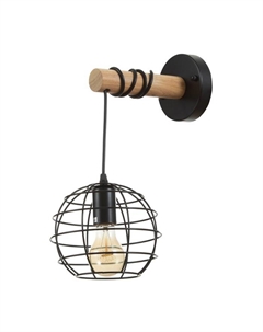 Бра 2550/1 E27 40 Вт черный 18×26×35 см Bayerlux