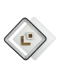 Светильник "Вилса" LED 156Вт бело-чёрный 50х50х7 см Bayerlux