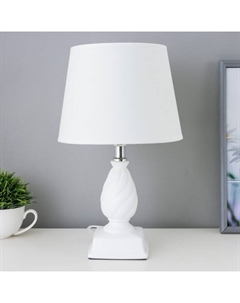 Лампа настольная «Шанталь» 1хЕ14 40 Вт белый 20×20×30 см Risalux