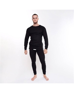 Термобелье мужское (джемпер, кальсоны) НАЧЁС, цвет чёрный, размер 52-54 Текстильторг