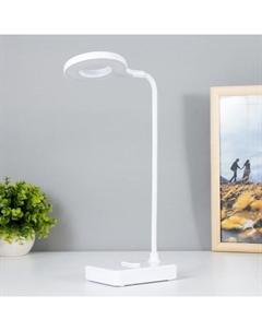 Настольная лампа сенсорная «Лоди» LED 4 Вт USB АКБ белый 9×12×45 см Risalux