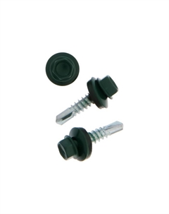 Саморезы кровельные, 5.5×25 RAL6005, зеленый мох 250 шт. Haupt