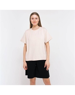 Футболка женская REGULAR FIT:, бежевая, размер 50 Minaku