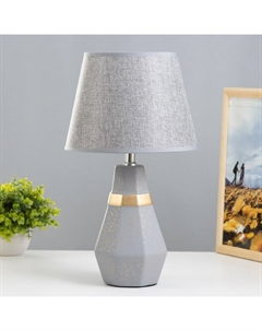 Настольная лампа «Айседора» E14 40 Вт серый-золото 23×23×40 см Risalux