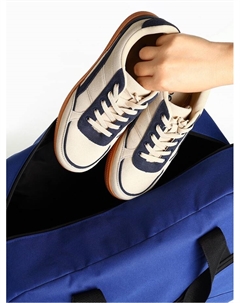 Сумка дорожная на молнии, большой размер, цвет синий Textura