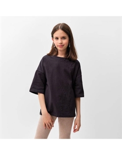 Футболка детская Basic line kids, графитовая, рост 122 см Minaku